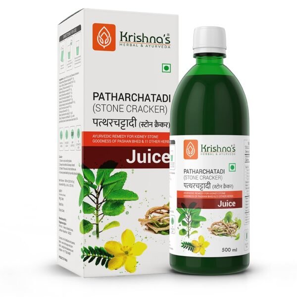KRISHNA'S HERBAL & AYURVEDA Patharchatadi Swaras – 500 ml (Pack of 2) | Ayurvedic Kidney Stone Support