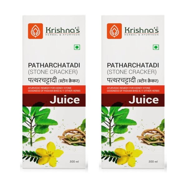 KRISHNA'S HERBAL & AYURVEDA Patharchatadi Swaras – 500 ml (Pack of 2) | Ayurvedic Kidney Stone Support