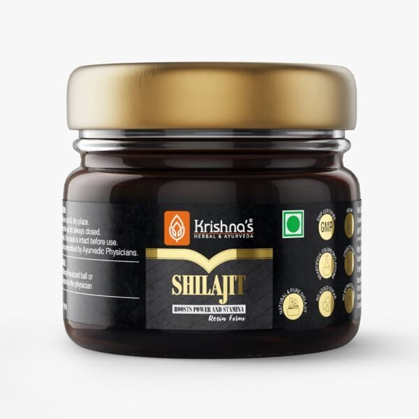 KRISHNA'S HERBAL & AYURVEDA Pure Shilajit - 20g | 100% Pure Himalayan Resin
