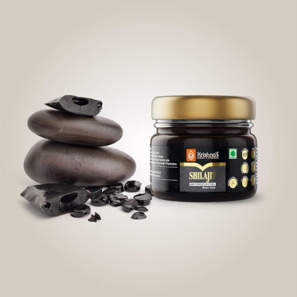 KRISHNA'S HERBAL & AYURVEDA Pure Shilajit - 20g | 100% Pure Himalayan Resin
