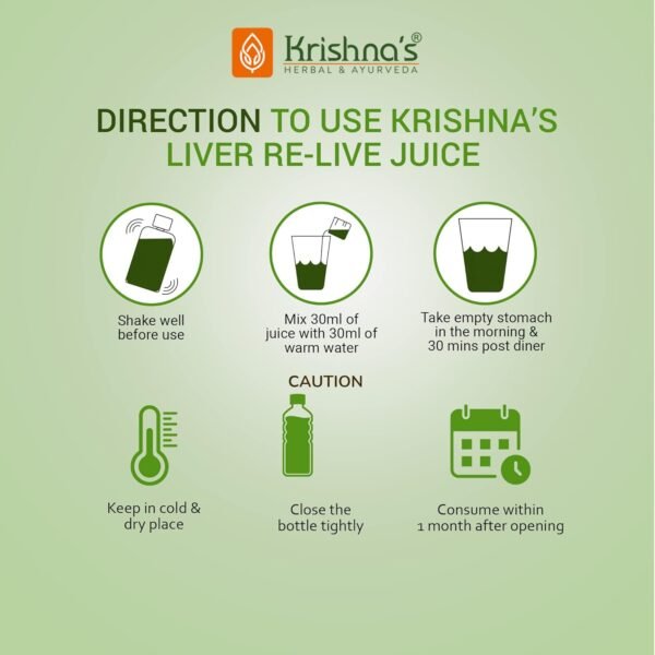 KRISHNA'S HERBAL & AYURVEDA Liver Re-Live Juice - 100 ml
