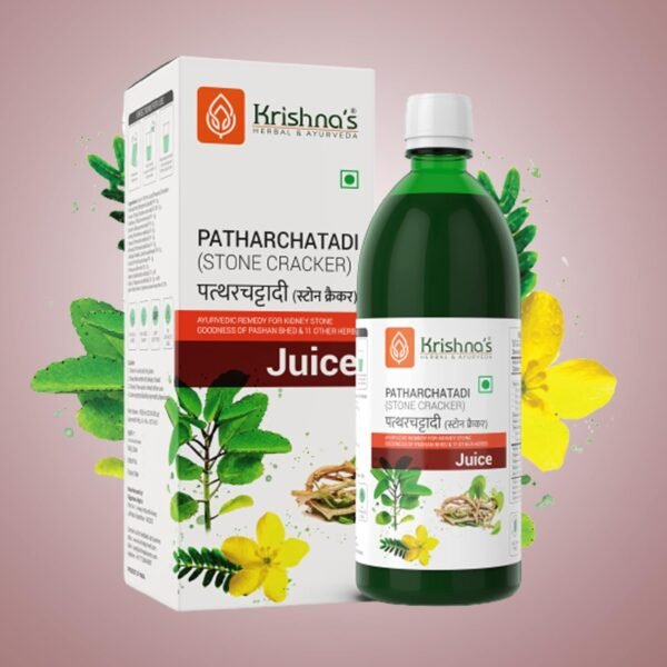 KRISHNA'S HERBAL & AYURVEDA Patharchatadi Swaras – 500 ml (Pack of 2) | Ayurvedic Kidney Stone Support