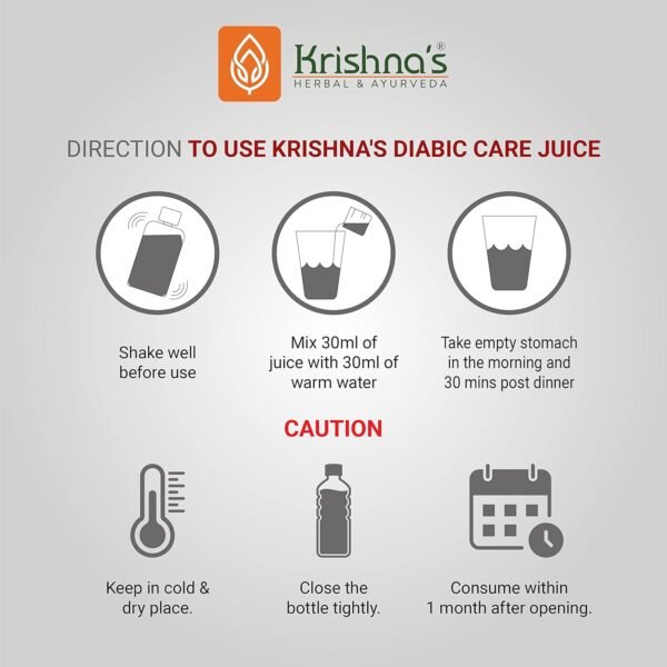 KRISHNA'S HERBAL & AYURVEDA Diabic Care Juice - 500 ml (Pack of 2)