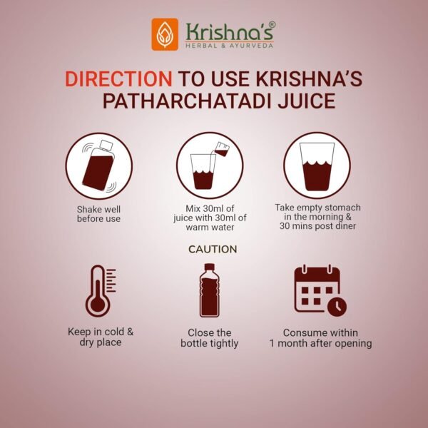 KRISHNA'S HERBAL & AYURVEDA Patharchatadi Swaras – 500 ml (Pack of 2) | Ayurvedic Kidney Stone Support