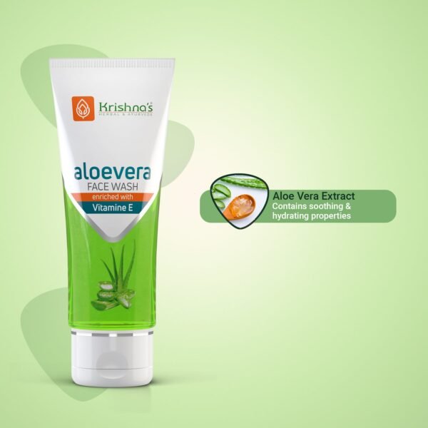 Krishna’s Aloe Vera Face Wash – Gentle Herbal Cleanser for Clear & Hydrated Skin