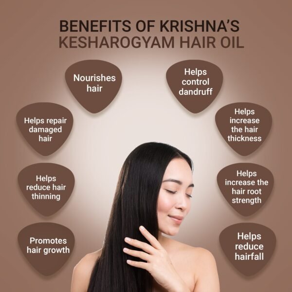Krishna’s Kesharogyam Hair Oil – Ayurvedic Solution for Hair Fall & Scalp Health