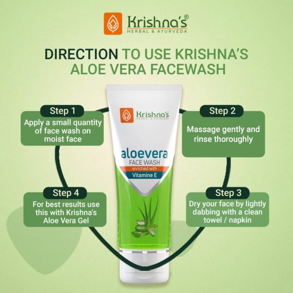 Krishna’s Aloe Vera Face Wash – Gentle Herbal Cleanser for Clear & Hydrated Skin