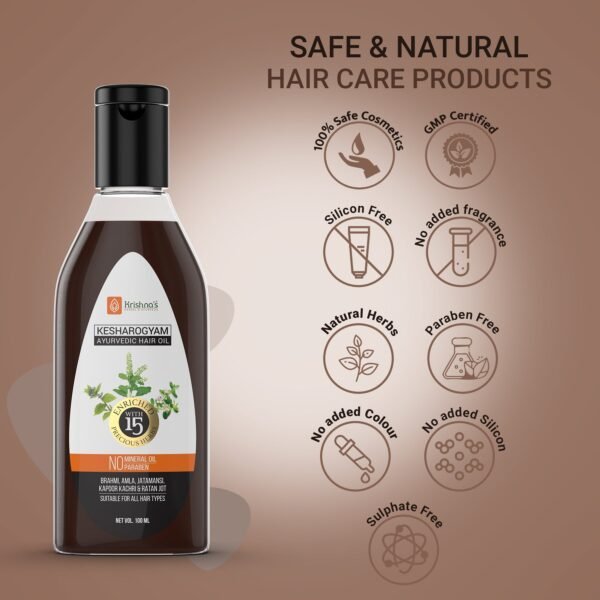 Krishna’s Kesharogyam Hair Oil – Ayurvedic Solution for Hair Fall & Scalp Health