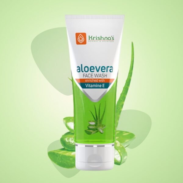 Krishna’s Aloe Vera Face Wash – Gentle Herbal Cleanser for Clear & Hydrated Skin