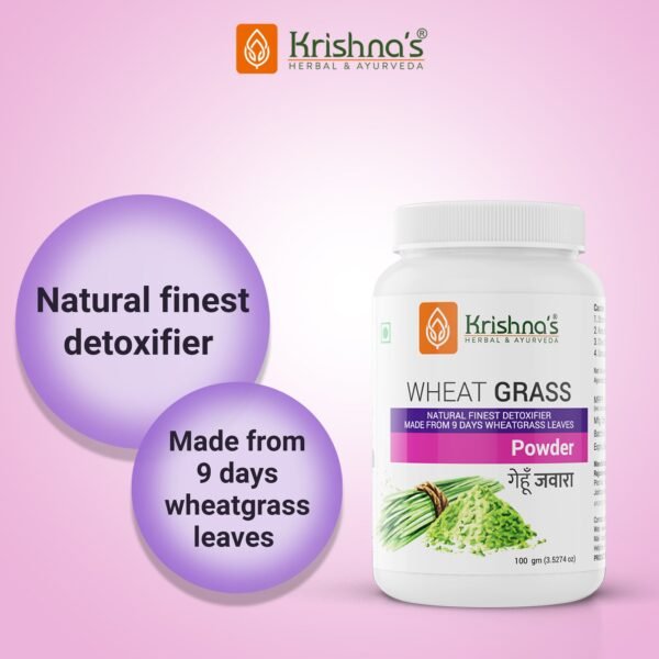 Krishna’s Wheatgrass Powder – Natural Alkalizer & Daily Detox Superfood