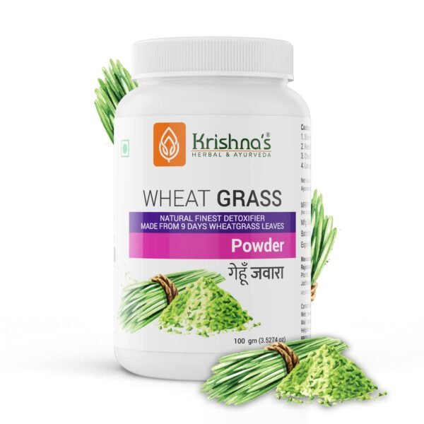 Krishna’s Wheatgrass Powder – Natural Alkalizer & Daily Detox Superfood