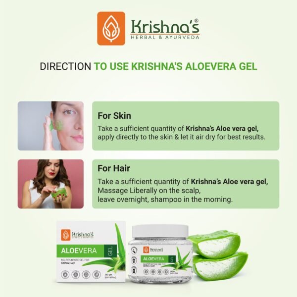 Krishna’s Aloe Vera Gel – Multipurpose Gel for Skin & Hair Nourishment