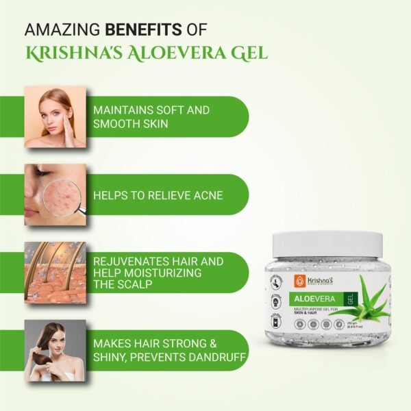 Krishna’s Aloe Vera Gel – Multipurpose Gel for Skin & Hair Nourishment