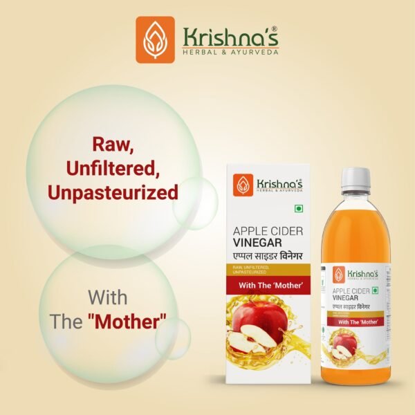 Krishna’s Apple Cider Vinegar – Raw, Unfiltered & Naturally Fermented