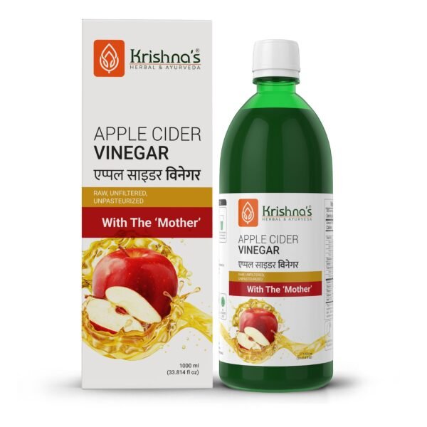 Krishna’s Apple Cider Vinegar – Raw, Unfiltered & Naturally Fermented