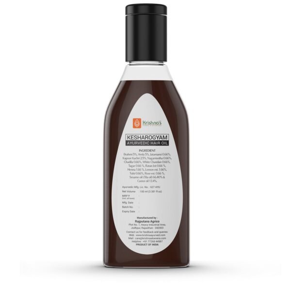 Krishna’s Kesharogyam Hair Oil – Ayurvedic Solution for Hair Fall & Scalp Health