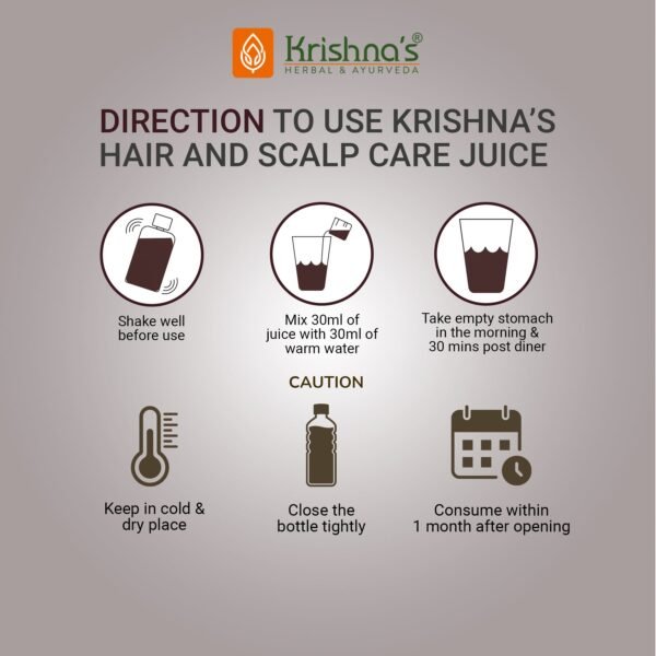 Krishna’s Hair and Scalp Care Juice – For Hair Shine & Growth