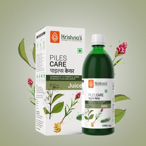 Krishna’s Piles Care Juice – Ayurvedic Relief for Hemorrhoids & Discomfort