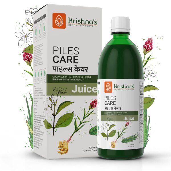 Krishna’s Piles Care Juice – Ayurvedic Relief for Hemorrhoids & Discomfort