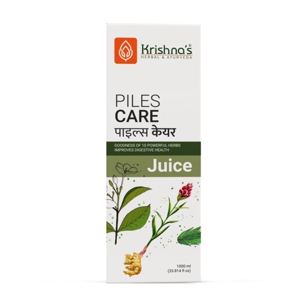 Krishna’s Piles Care Juice – Ayurvedic Relief for Hemorrhoids & Discomfort