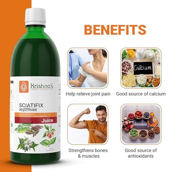 Krishna’s Sciatifix Juice – Ayurvedic Support for Sciatica & Nerve Pain
