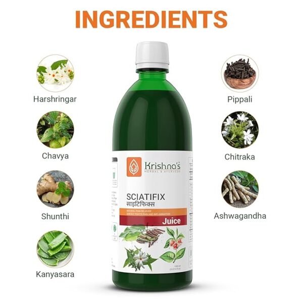 Krishna’s Sciatifix Juice – Ayurvedic Support for Sciatica & Nerve Pain