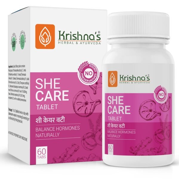 Krishna’s She Care Tablet – Ayurvedic Hormonal & Menstrual Health Support