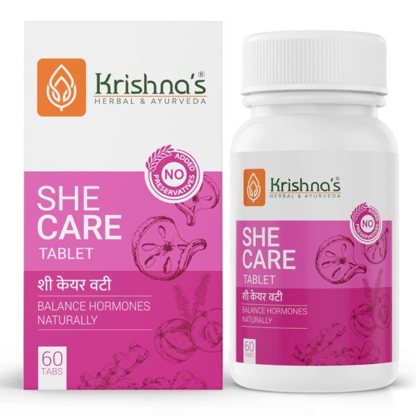 Krishna’s She Care Tablet – Ayurvedic Hormonal & Menstrual Health Support