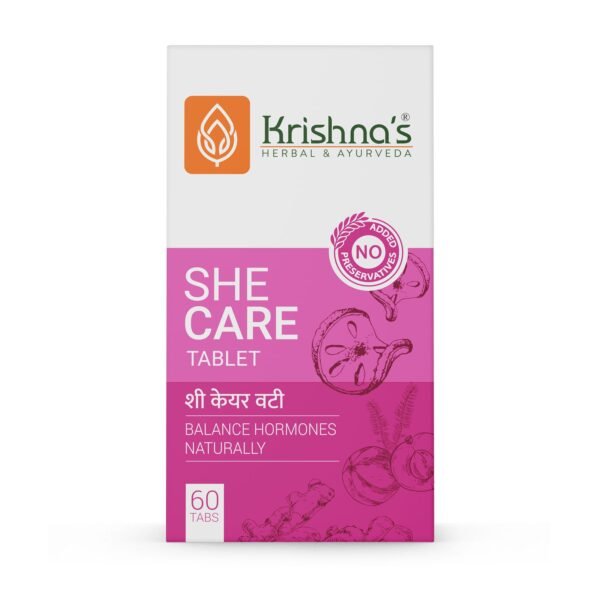 Krishna’s She Care Tablet – Ayurvedic Hormonal & Menstrual Health Support