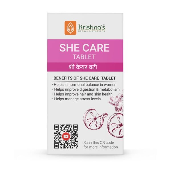 Krishna’s She Care Tablet – Ayurvedic Hormonal & Menstrual Health Support