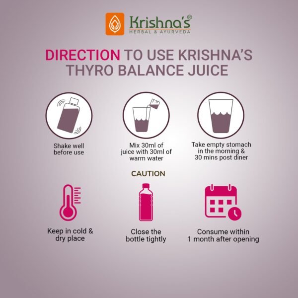 Krishna’s Thyro Balance Juice – Ayurvedic Thyroid Support Formula
