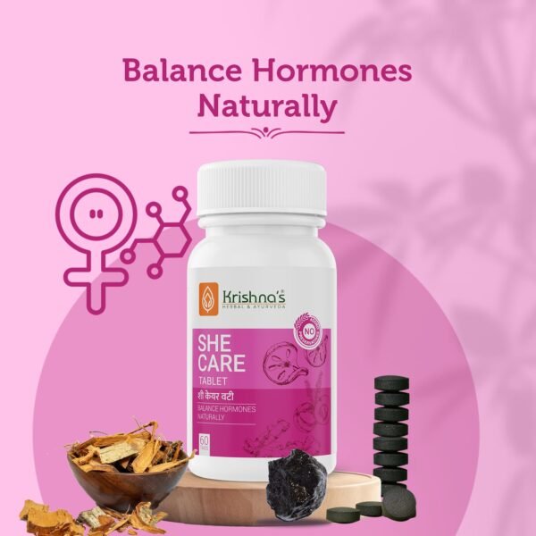 Krishna’s She Care Tablet – Ayurvedic Hormonal & Menstrual Health Support