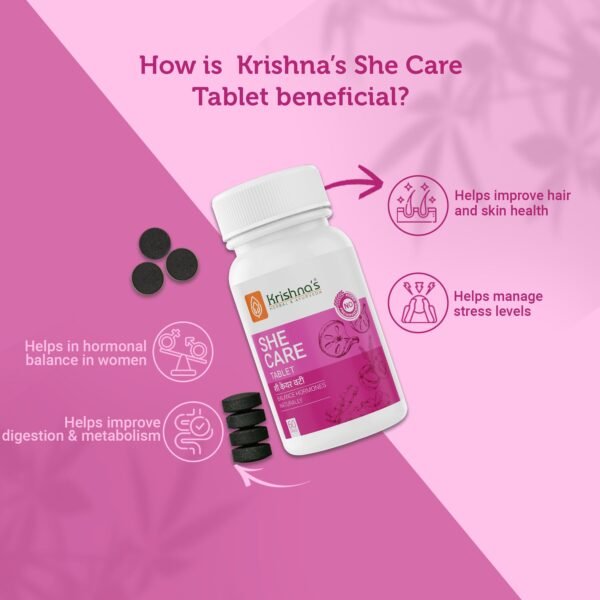 Krishna’s She Care Tablet – Ayurvedic Hormonal & Menstrual Health Support